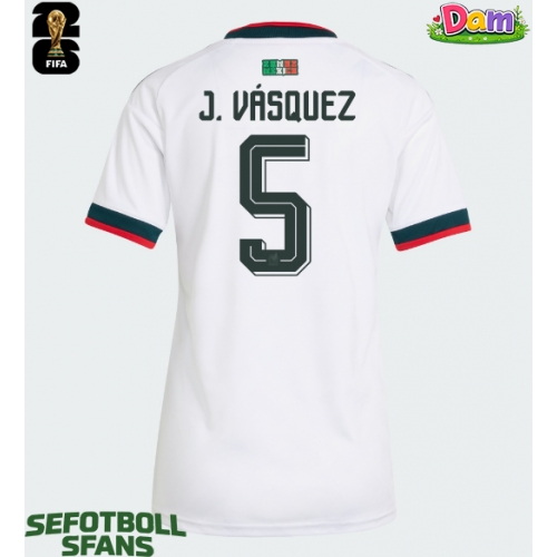 Mexiko Johan Vasquez #5 Bortatröja Kvinnor VM 2026 Kortärmad